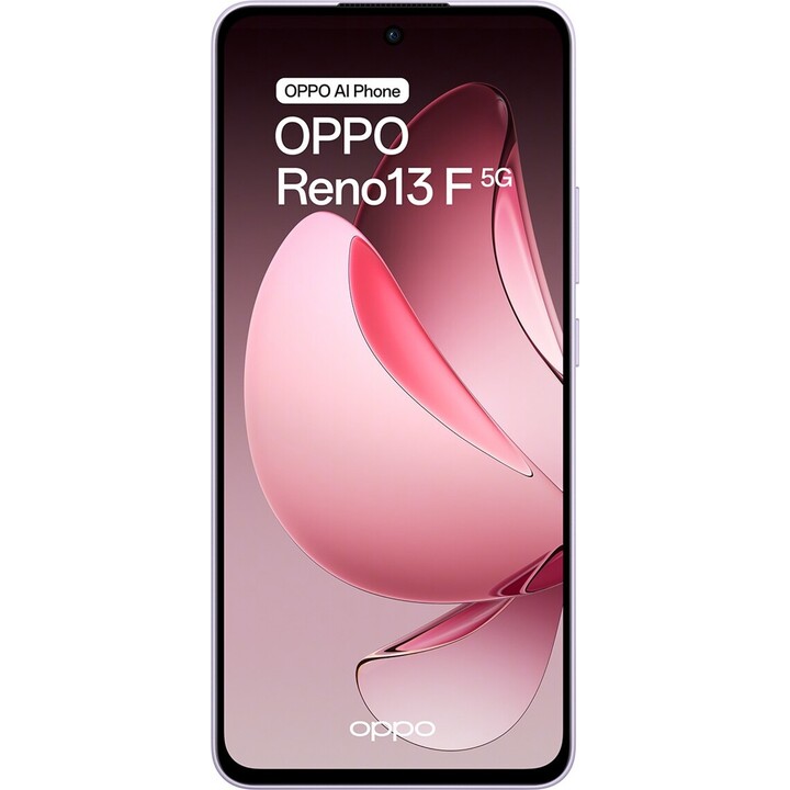 Oppo Reno13 F 5G, 8 + 256 Go, smartphone avec IA, 6,67 écran AMOLED, violet
