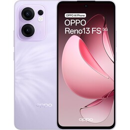 Oppo Reno13 fs, 5G -Smartphone mit AI, 12 GB/512 GB, 6,67 120 Hz AMOLED 50 MP IP69 5.800 MAH 45W, Lila