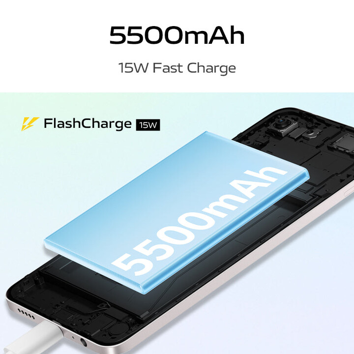 Smartphone Vivo Y19S 6+128 GB, 5500mAh, Câmera noturna de 50mp, IP64, Pearl Prata