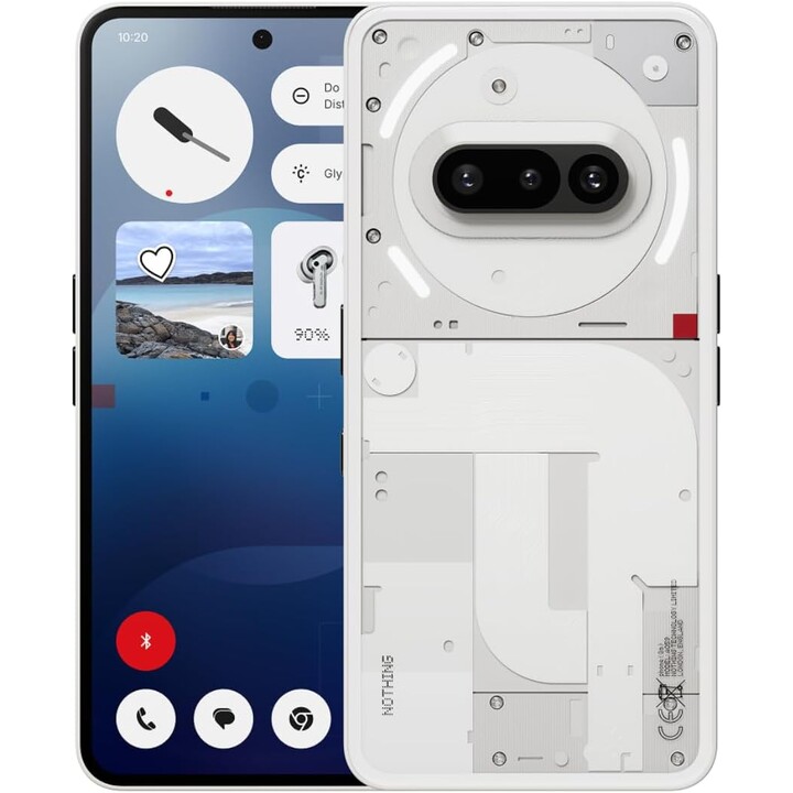 Nothing Phone 3a, 128GB, 32 MP Frontkamera, 30x Ultra Zoom, 50W schnelles Laden, 6,77 FHD+ Amoled Display, Weiß