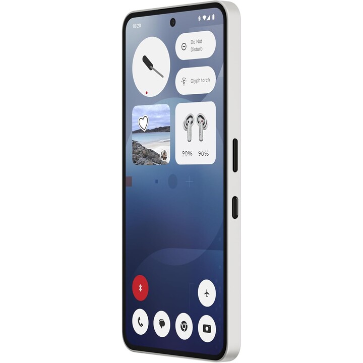 Nothing Phone 3a, 128GB, 32 MP Frontkamera, 30x Ultra Zoom, 50W schnelles Laden, 6,77 FHD+ Amoled Display, Weiß