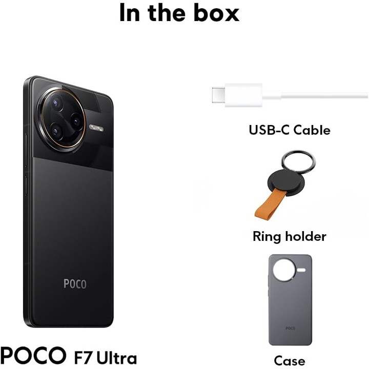Xiaomi Poco F7 Ultra, 12+256GB, 50MP, 120 Hz AMOLED Display, 5300 mAh Battery, 120W HyperCharge, HyperAI, Amarillo