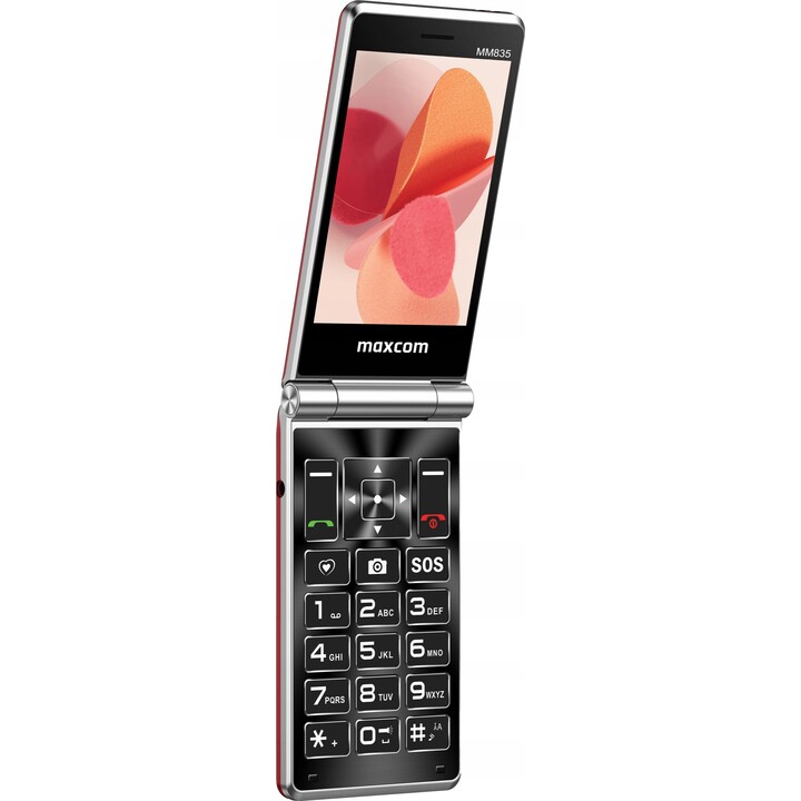 Maxcom Comfort MM835 Mobile Phone for Seniors/ 4G/ Red