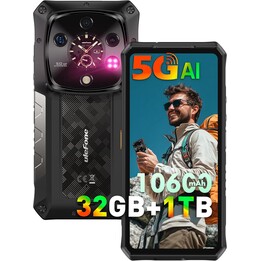 Ulefone Armor 28 Ultra 5G, 32GB+1024GB/2TB, teléfono resistente AI, 6,67 pantalla dual, 64+50+50mp, 10600mAh/120W, Video 8K, Wid