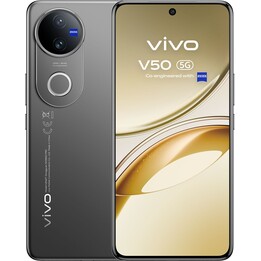 Vivo V50 5G, 12+12 GB RAM, 512 GB, Zeiss 50+50 MP Professionelle Kamera, 4K -Video, 90 -W -Blitzladung, 6,77 Amoled, IP69, Schwa