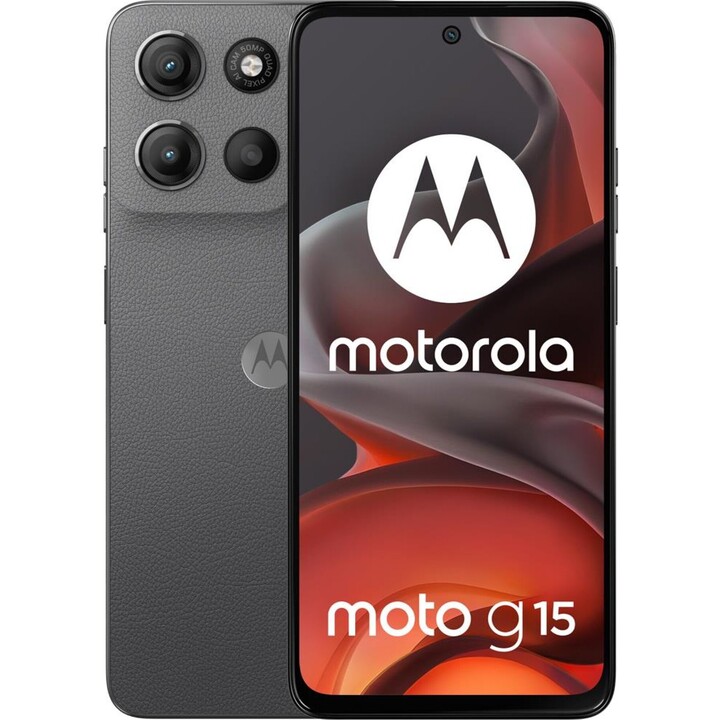 Motorola Moto G15 17,1cm (6.72), 8GB 512GB, 4G Dual SIM Smartphone, Android 15, USB Type C, 5200mAh, Grey