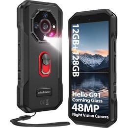 Smartphone Ulefone Armor X32, 12 GB + 128GB/2TB, 48MP + 20MP, visione notturna, 5,65 pollici, 5500 mAh IP68, NFC, nero