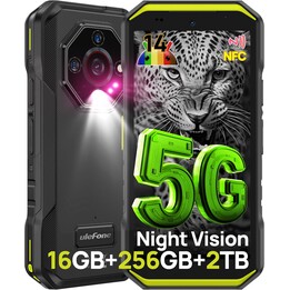 Ulefone Armor X32 Pro, 16GB+256GB/SD-2TB, 5G Smartphone, 64MP+16MP+25MP cámara, 5.65 pulgadas, 5500mAh, NFC, verde