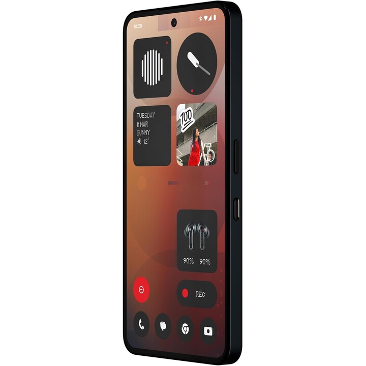 Nothing Phone 3a, 256GB, 32 MP front camera, 30x ultra zoom, 50W fast charging, 6.77 FHD+ AMOLED display, Black