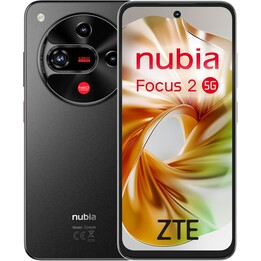 Smartphone Zte Nubia Focus 2 5G, 8/256 GB, 6,7 HD+ 120 Hz Display, 108 MP Kamera, 5000mah, 18W schnelles Laden, Schwarz