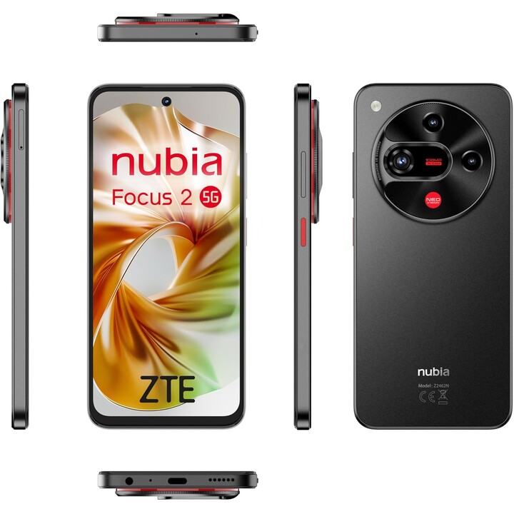 ZTE Nubia Focus 2 5G, 8/256GB, 6.7 HD+ 120Hz Pantalla, cámara de 108mp, 5000 mAh, 18W de carga rápida, negro