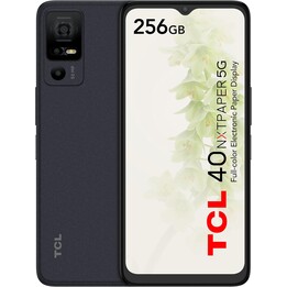 TCL 40 NXTPaper 5G, 12 GB (6+6) 256GB, SIM dual, 6.6 Pantalla 90Hz, cámara de 50mp, 5000 mAh, Android 13, negro