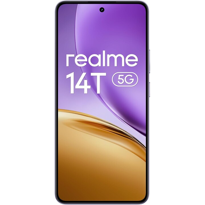 Realme 14T 5G, 8+256GB, 5260mAh Battery, Dimensity 6300, IP69, 50MP, 120Hz AMOLED Display, Purple