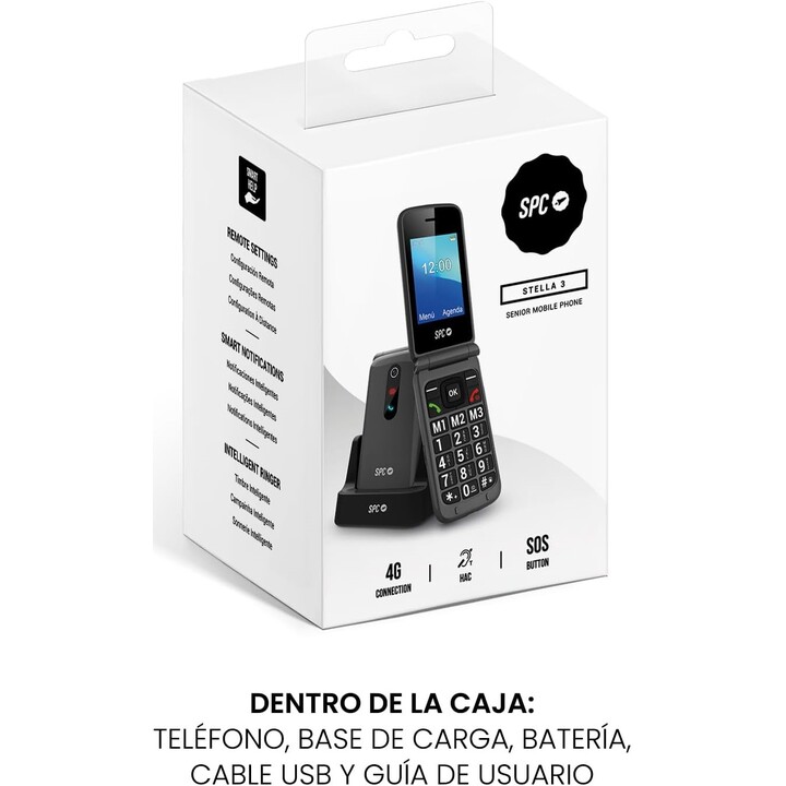 SPC Stella 3 2339N basic 4G mobile phone black