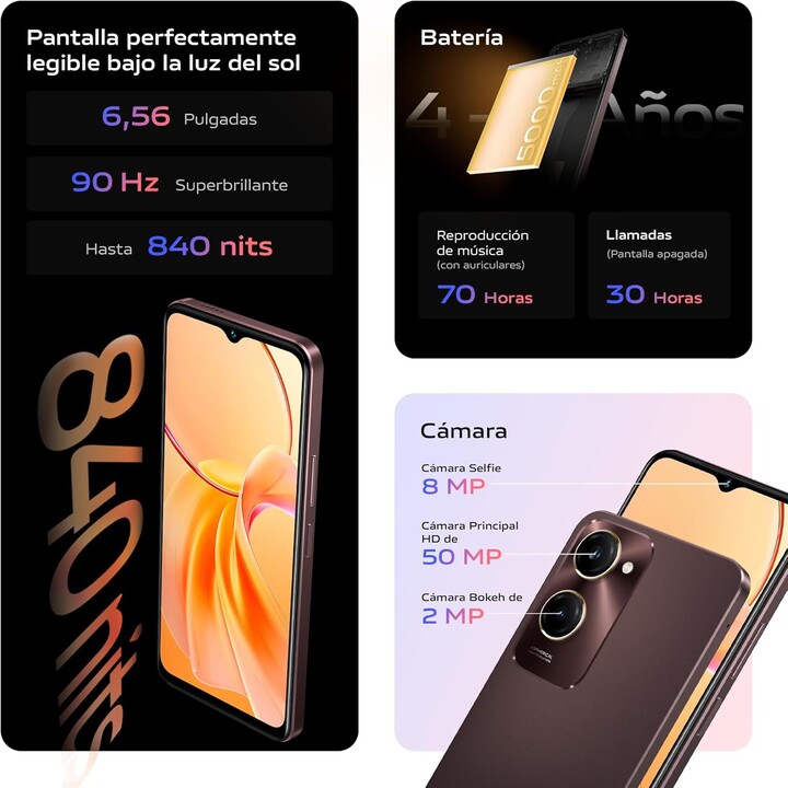 VIVO Y28s 5G 4GB/128GB Brown (Mocha Brown) Dual SIM