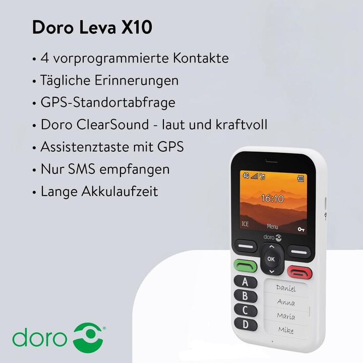 Doro Leva X10, weiß