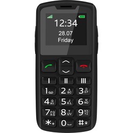 Beafon SL230 LTE, Silverline, teléfono móvil senior con botón de emergencia SOS, negro