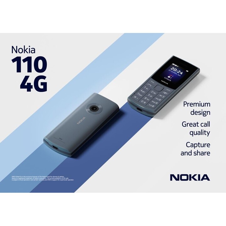 Nokia 110 4G (2024) Blue (Midnight Blue) Dual SIM TA-1661