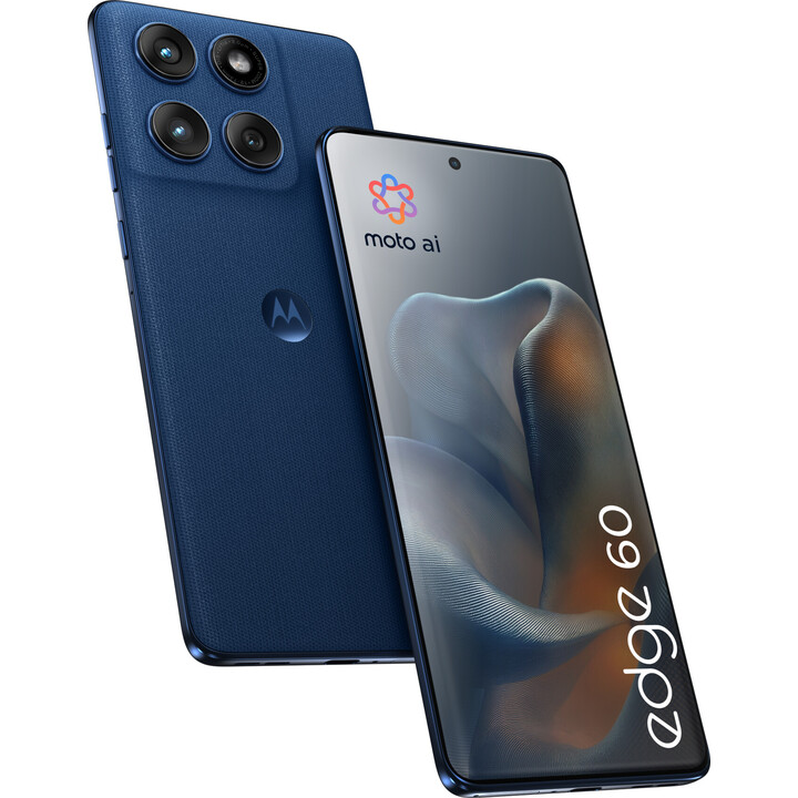 Motorola Edge 60 5G, 8 GB de RAM, 256 GB, ecrã de 6,69 polegadas, Android 15, bateria de 5200 mAh, cor «Gibraltar Sea Blue»