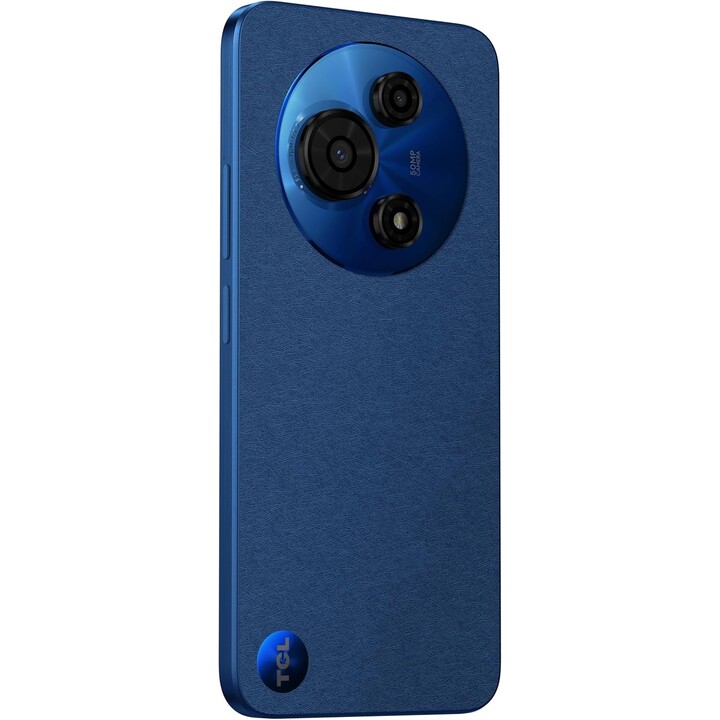 TCL 605, 128GB ROM, 4GB RAM +8GB Expansion, 6.67 HD+, 50MP Camera, 5200mAh Battery, Android 15, Dual SIM, Blue