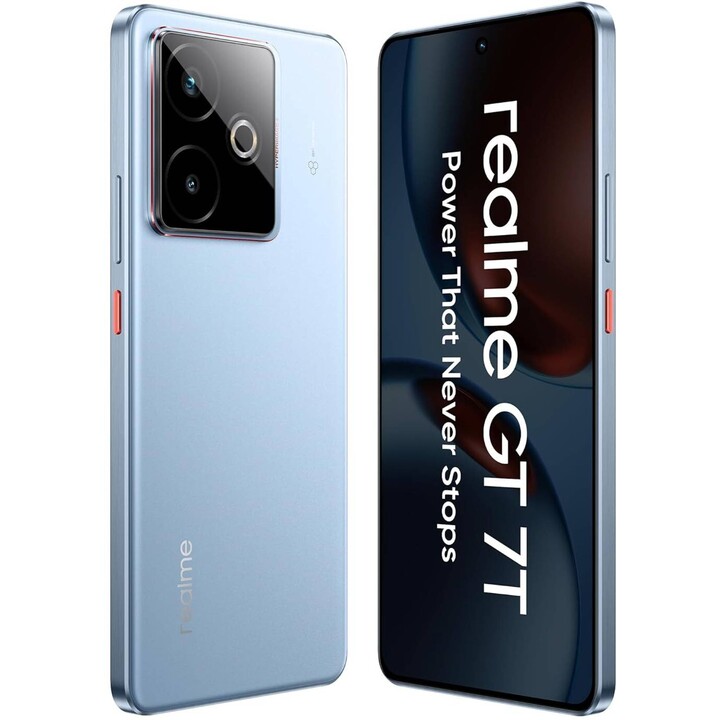Realme GT 7T 5G, 12GB 256GB, Dual Sim, MediaTek Dimensity 8400 Max Battery 7000mAh Blue