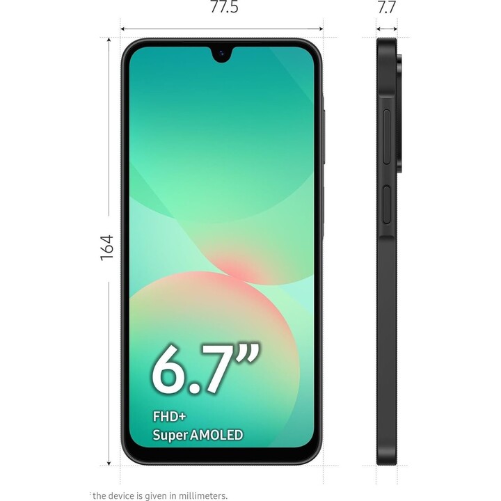 Samsung Galaxy A26 A266, 6+128GB, 5G, Enterprise Edition, 50MP Camera, Black