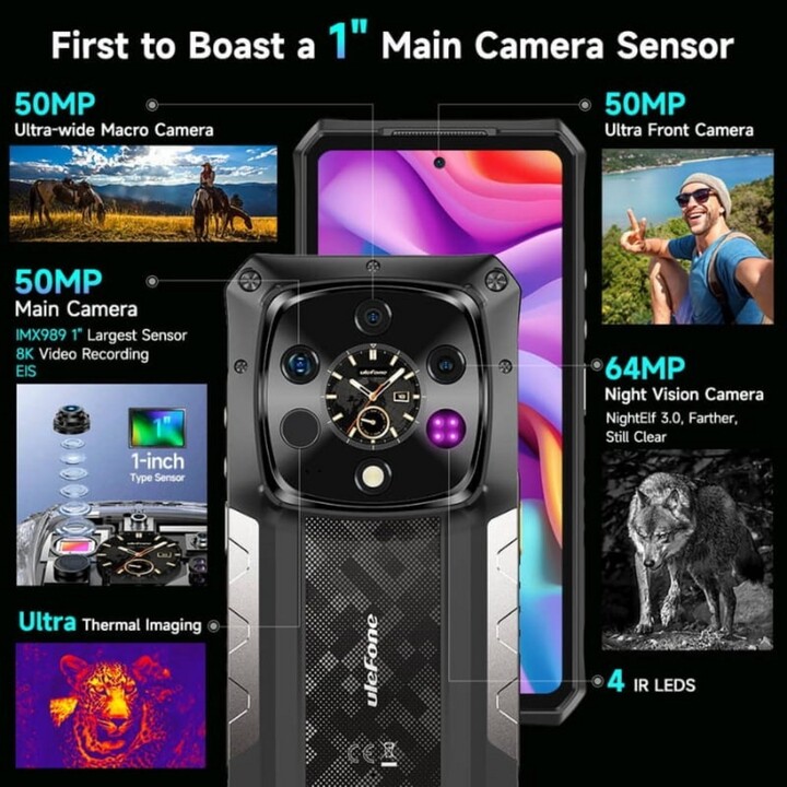 Ulefone Armor 28 Ultra Thermal Version 5G 16GB 1TB Dual Sim Black