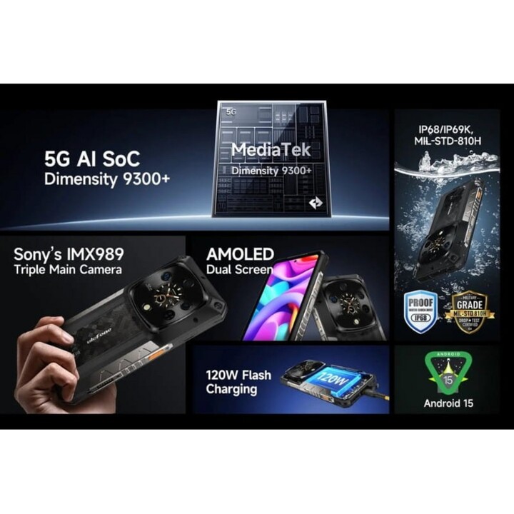 Ulefone Armor 28 Ultra Thermal Version 5G 16GB 1TB Dual Sim Black