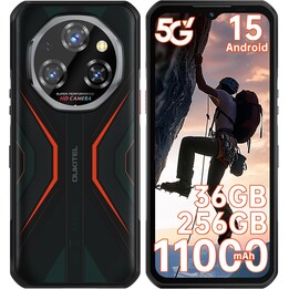 Oukitel WP55 5G 6,6 pollici 11000 mAh 12 GB 256 GB Dual Sim Rosso Robusto