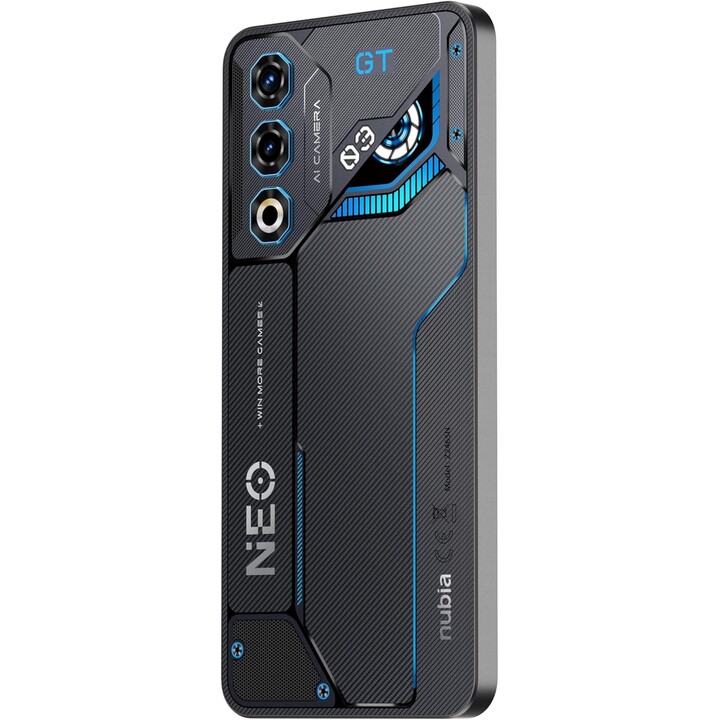 Smartphone Nubia Neo 3 GT 5G, 12 GB 256 GB, 6,8 OLED FHD+, 5000 mAh, Nero