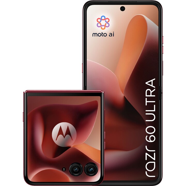 Motorola Razr 60 Ultra 16GB 512GB, 50mp Cámara triple, Sim dual, Burdeos Rood, Rojo