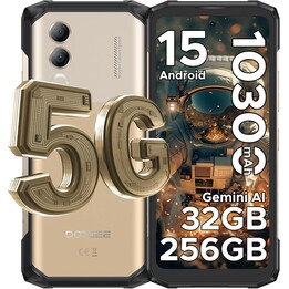 DOOGEE Blade 20 Turbo 5G, 32GB + 256GB/TF 2TB, AI Mobile Phone, 10300mAh/33W, 50MP AI Camera, 6.6 Inch IPS Display, Gold