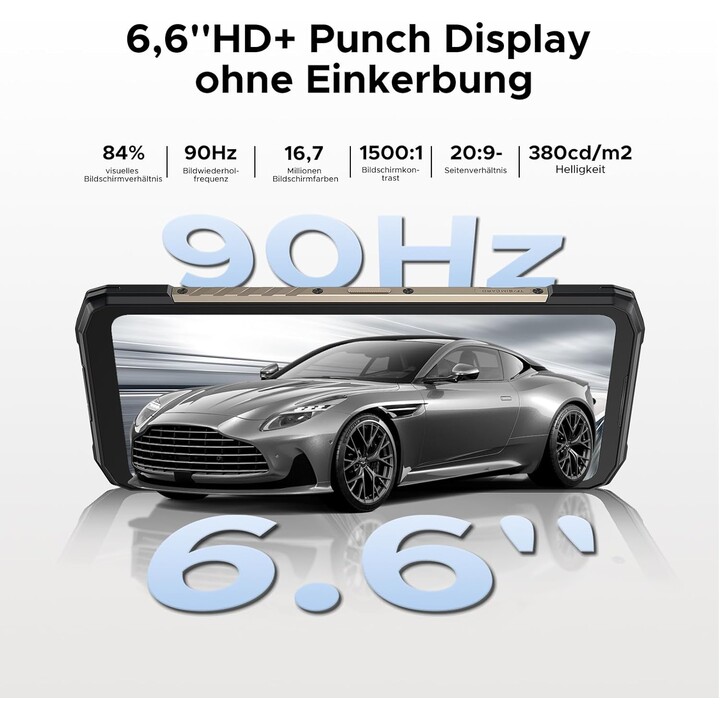 Doogee Blade 20 Turbo 5G, 32GB + 256GB/TF 2TB, telefono cellulare AI, 10300MAH/33W, fotocamera AI da 50 MP, display IPS da 6,6