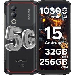 DOOGEE Blade 20 Turbo 5G, 32GB + 256GB/TF 2TB, AI Mobile Phone, 10300mAh/33W, 50MP AI Camera, 6.6 Inch IPS Display, Black
