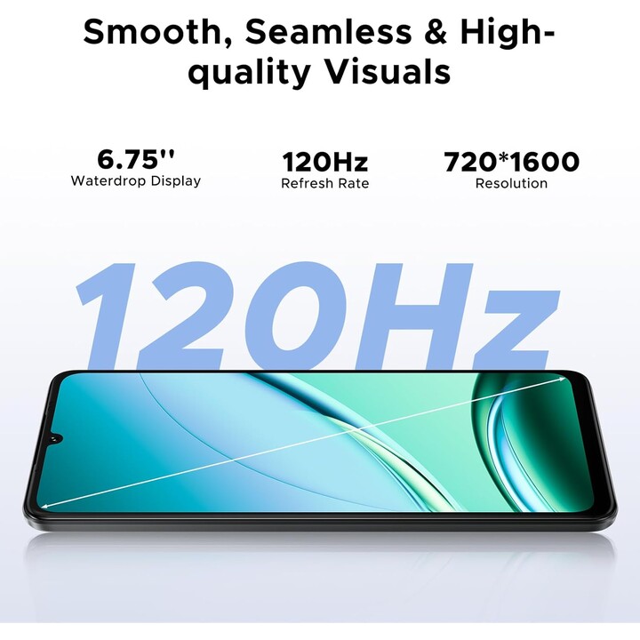 Doogee Note 59 Pro, 8GB 256GB, 6.75 IPS HD+, 6250mAh, Black