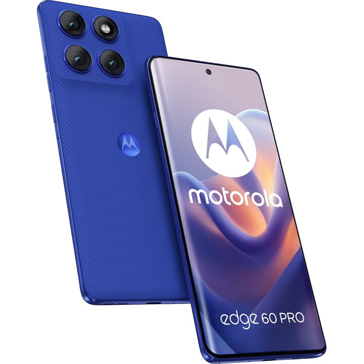 Smartphone Motorola edge 60 Pro 16,9 cm (6.67") Double SIM Android 15 5G USB Type-C 12 Go 512 Go 6000 mAh Bleu
