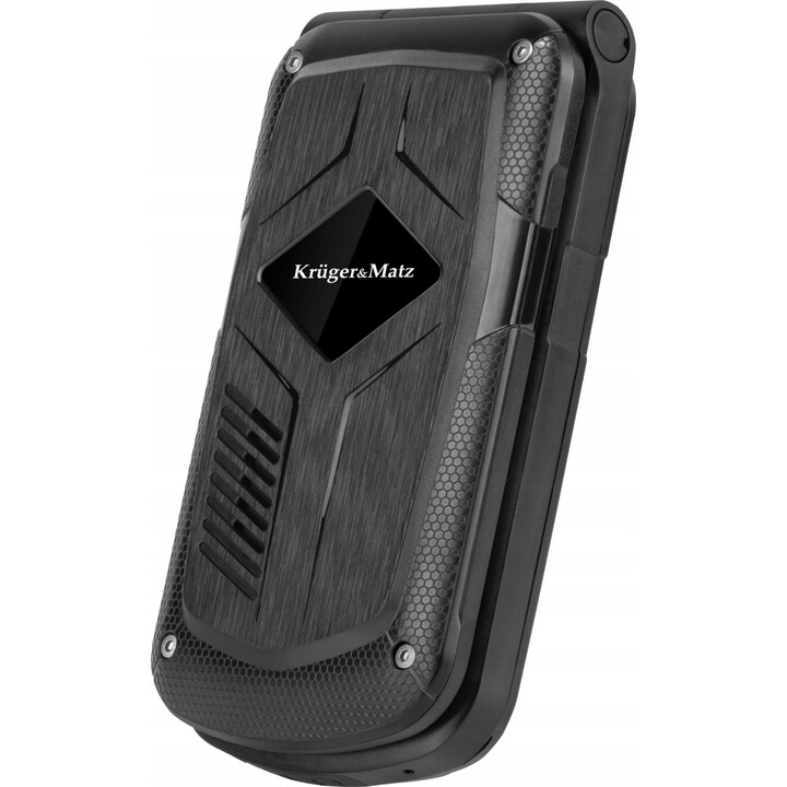 Kruger & Matz Iron 5 Flip, 4G Bluetooth, Teléfono SIM dual, negro