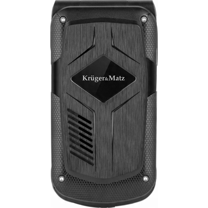 Kruger & Matz Iron 5 Flip, 4G Bluetooth, Teléfono SIM dual, negro