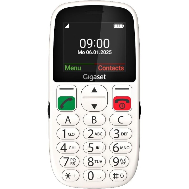 Gigaset Gl395 5,59 Cm (2.2") 90 G Blanco Teléfono Para Personas Mayores