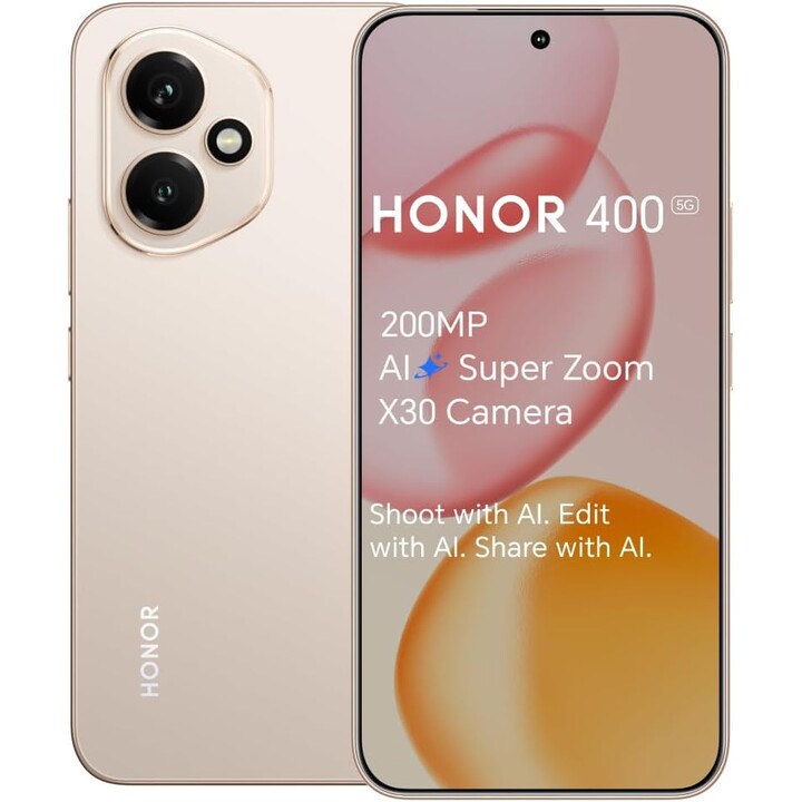 Honor 400 5G smartphone 8GB+512GB 200 MP 5000nits gold