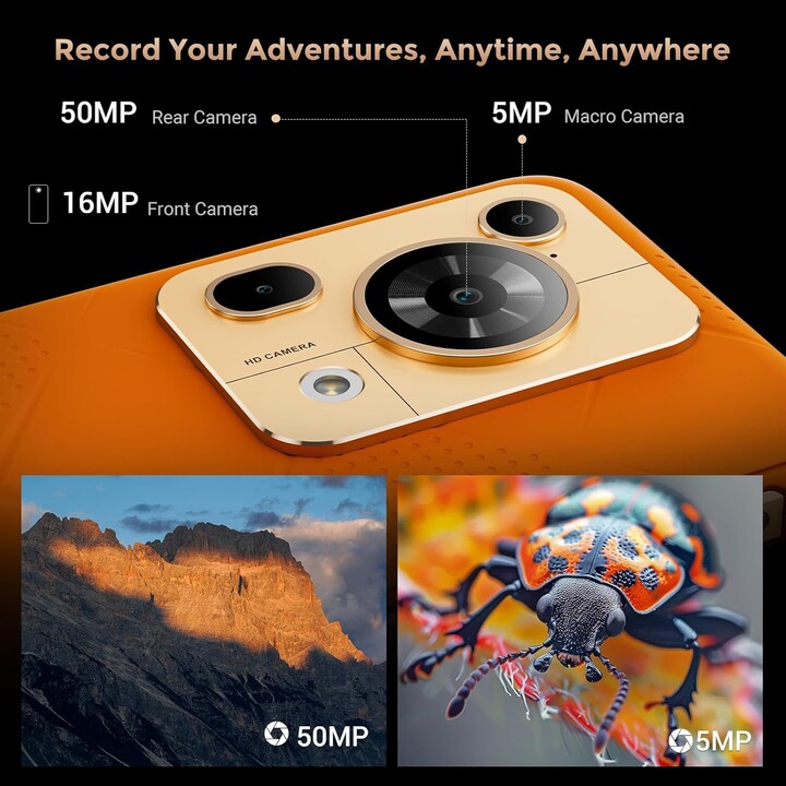 Fossibot F112 Pro 5G, 8GB 256GB, 6.88 LCD IPS HD+, 7150mAh, Orange