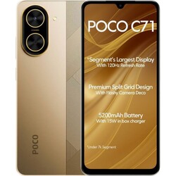 Xiaomi Poco C71 64GB 3GB Dual SIM Gold - Large Display & Long Battery
