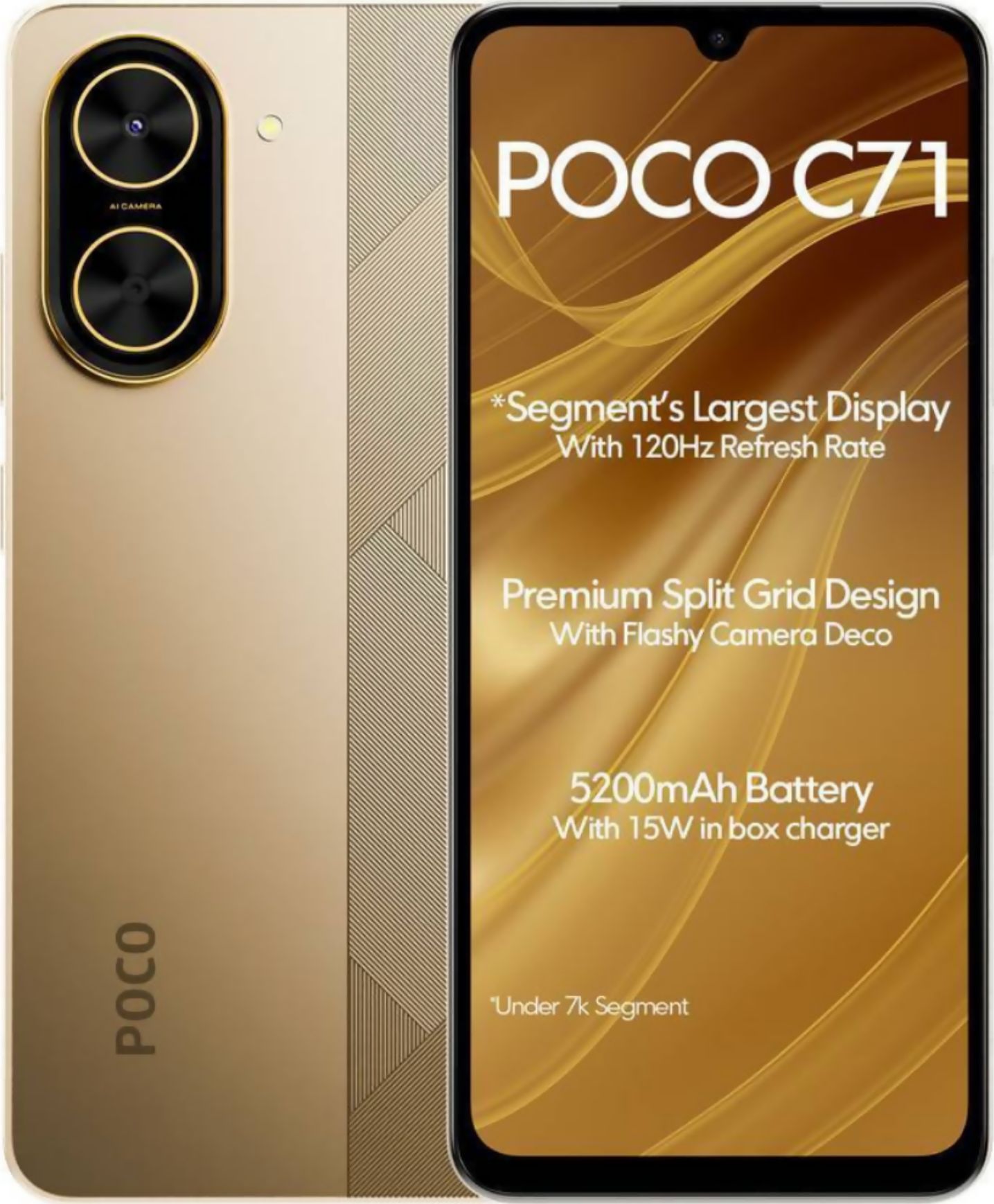 【新品未開封品】POCO C71 RAM 3GB/ROM 64GB (Gold) CSmobiles