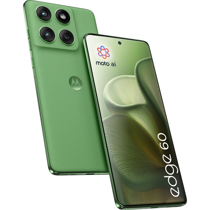 Motorola Edge 60 5G, 12 Go 512 Go, double sim, 16,9cm (6,67) Affichage, Android 15, USB-C, 5200mAh, vert