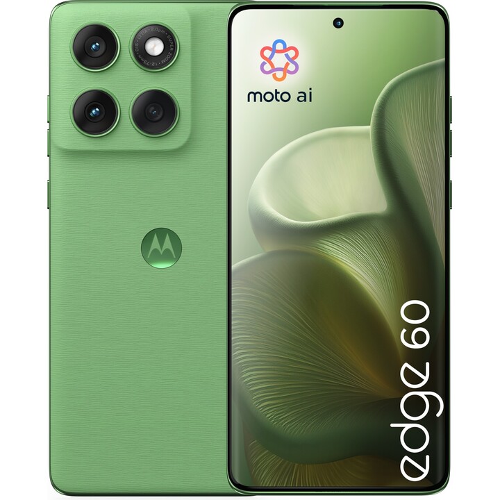 Motorola Edge 60 5G, 12 Go 512 Go, double sim, 16,9cm (6,67) Affichage, Android 15, USB-C, 5200mAh, vert