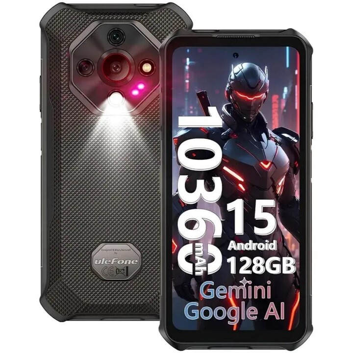 Ulefone Armor X16 Pro 5G, 8GB 256GB, 64MP Triple Camera 25MP Visión nocturna, Wasteland Shadow, Negro
