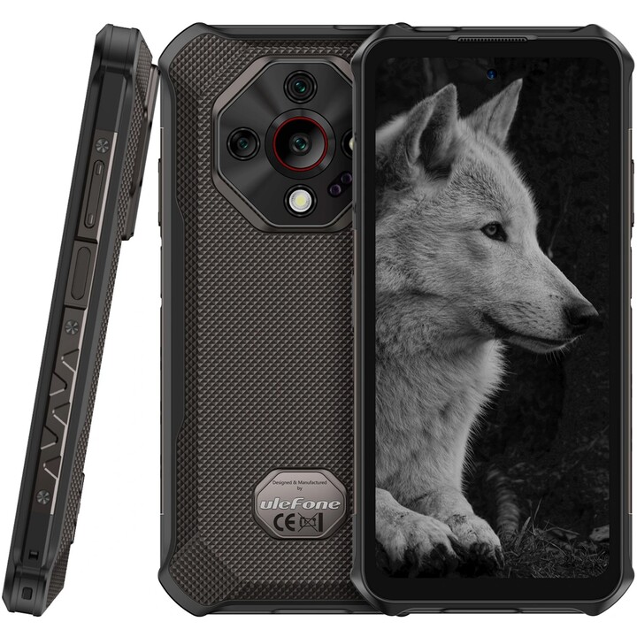 Ulefone Armor X16 Pro 5G, 8GB 256GB, 64MP Triple Camera 25MP Visión nocturna, Wasteland Shadow, Negro