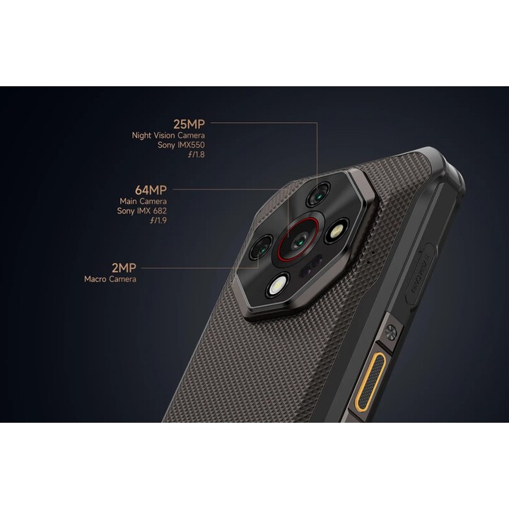 Ulefone Armor X16 Pro 5G, 8GB 256GB, 64MP Triple Camera 25MP Visión nocturna, Wasteland Shadow, Negro