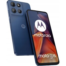 Motorola Moto G15 17,1cm (6.72), 8GB 128GB, 4G Smartphone, Dual SIM, Android 15, USB Type C, 5200mAh, Marine Blue