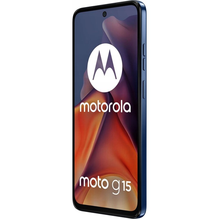 Motorola Moto G15 17,1cm (6.72), 8GB 128GB, 4G Smartphone, Dual SIM, Android 15, USB Type C, 5200mAh, Marine Blue